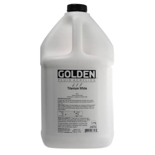 Golden® Fluid Acrylics Titanium White, 1gal.